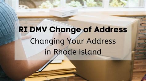 change of address ri dmv