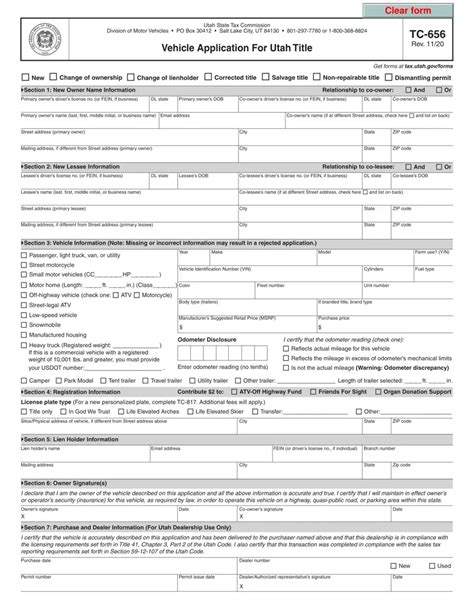 dmv address change utah