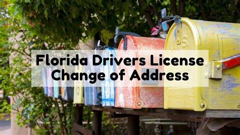 dmv license address change florida