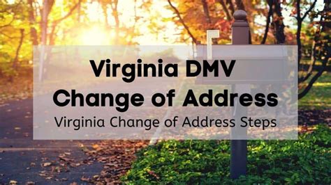 dmv va address change