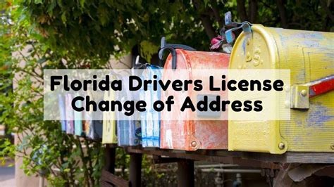 florida dmv license address change